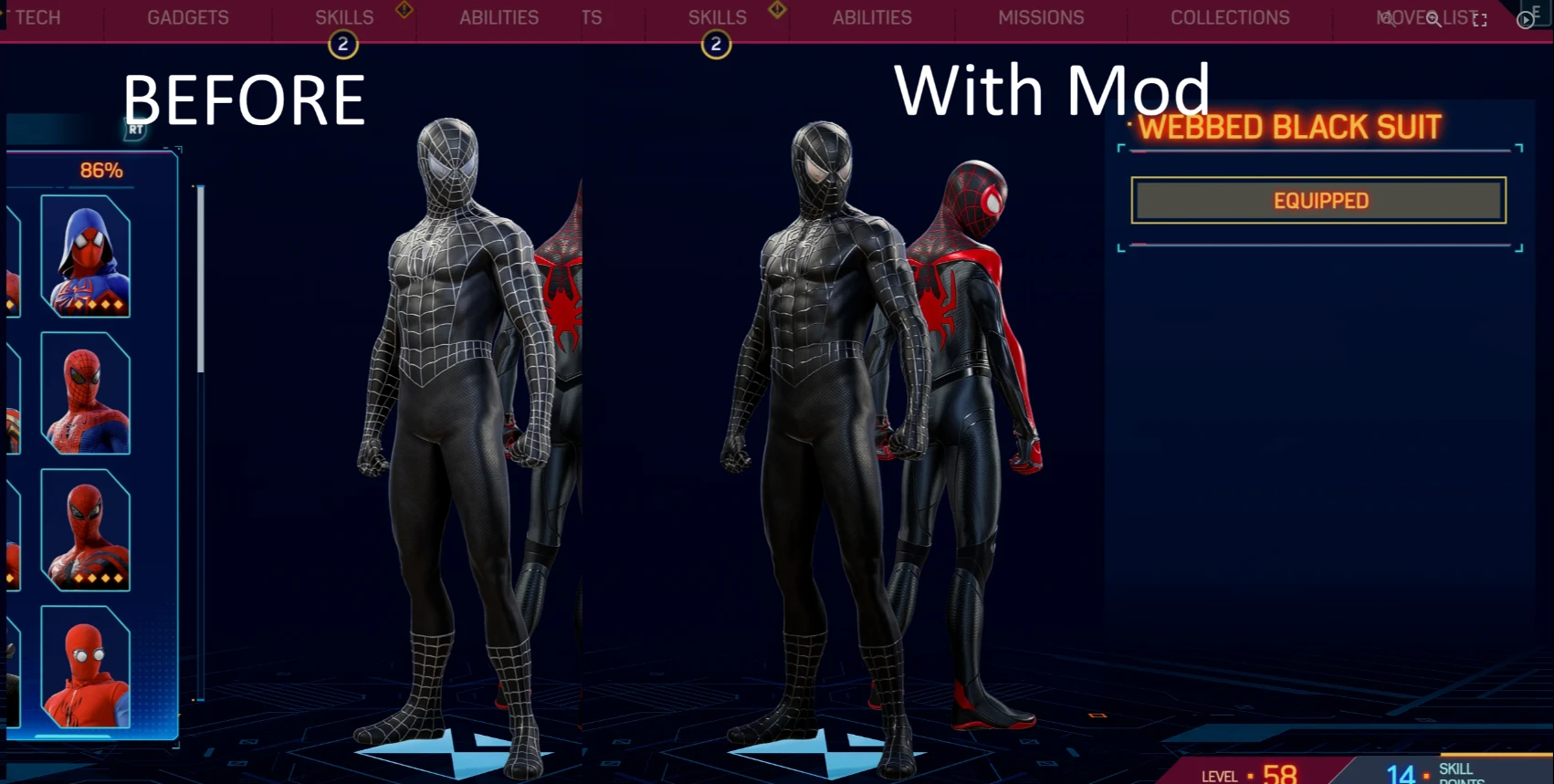 Marvel's Spider-Man 2 "Реколор Черного Рэйми"