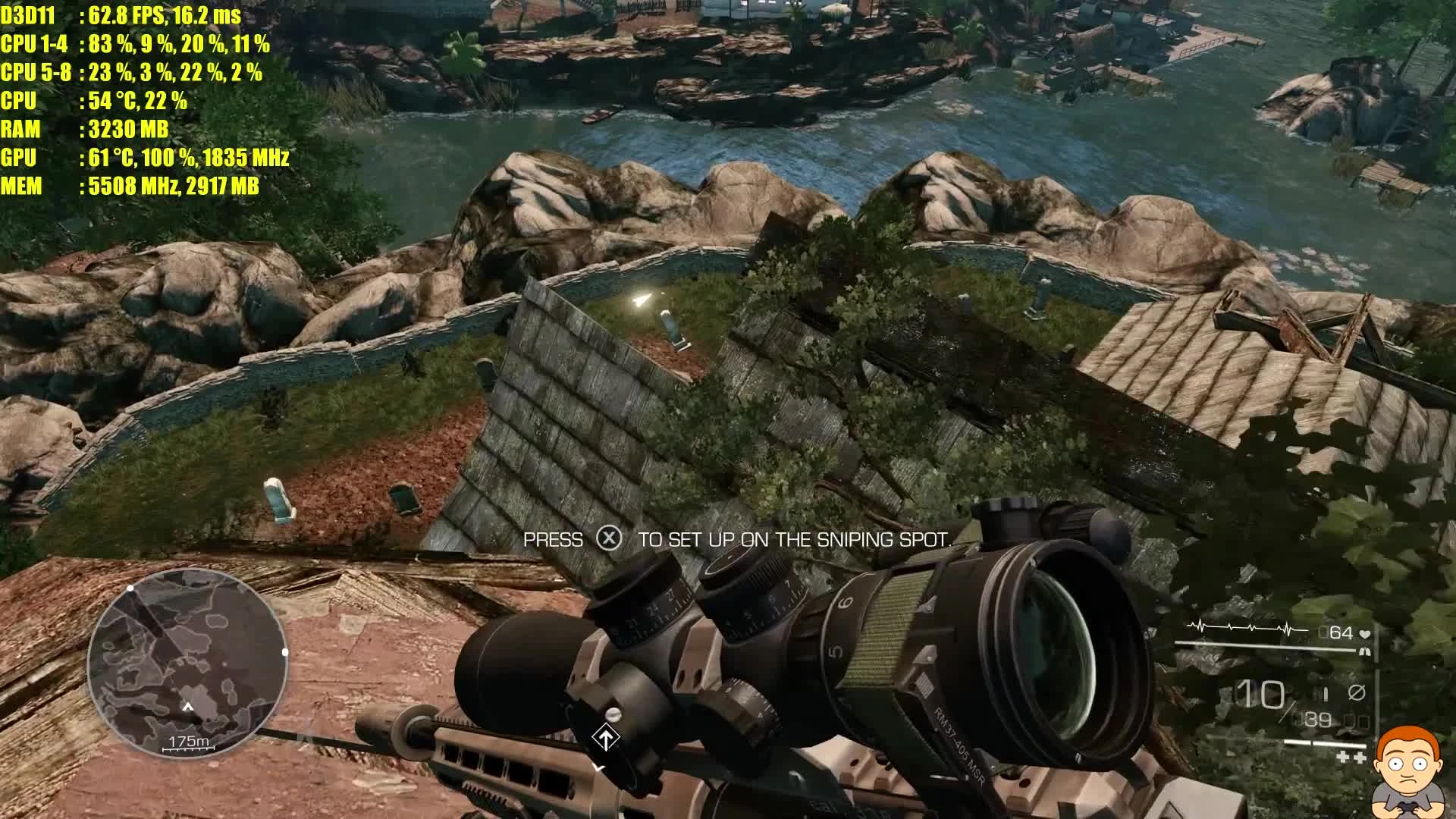 Sniper Ghost Warrior 2 4K GTX 1080 TI Частота кадров/Тест производительности