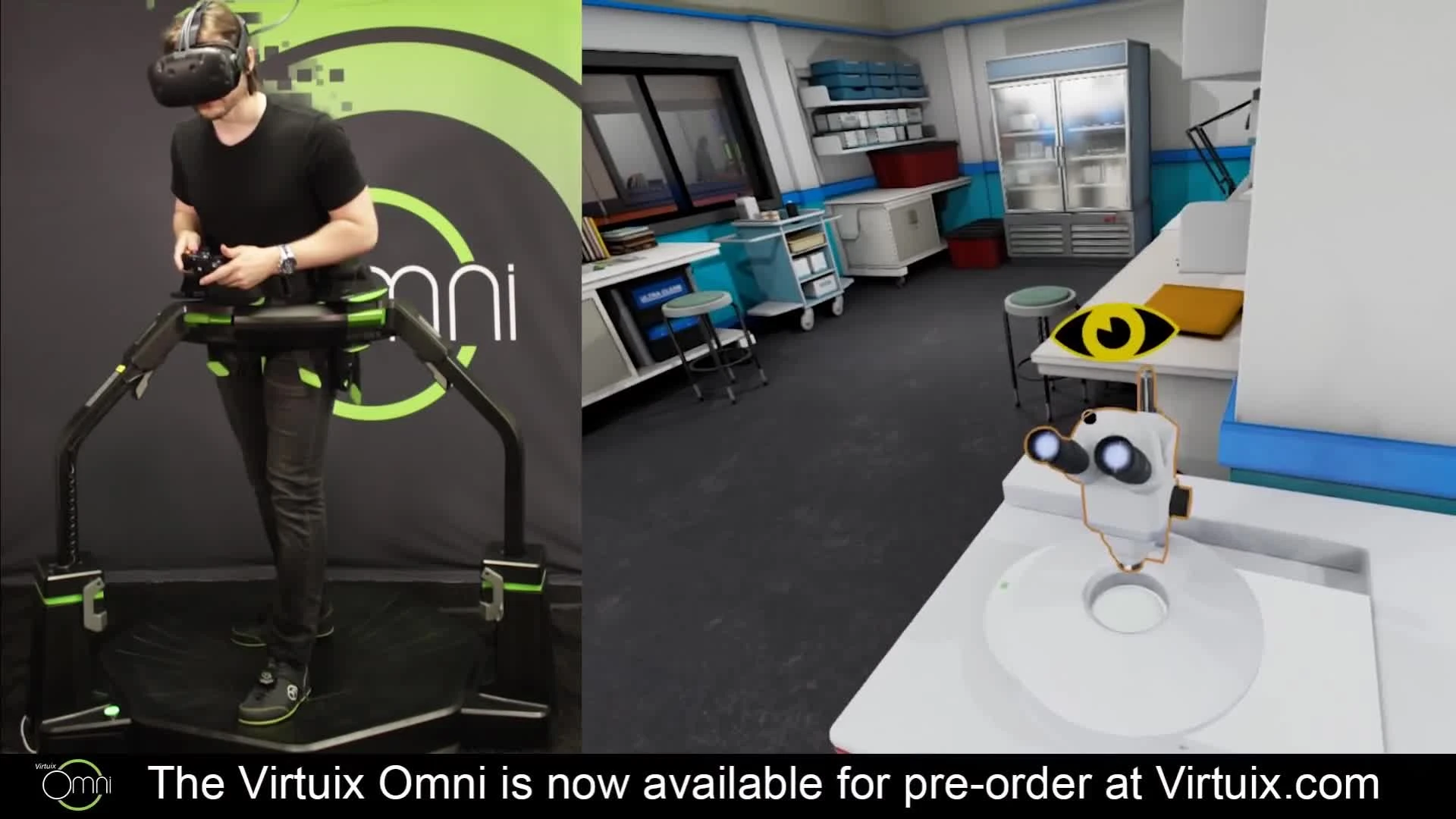 Игра в The Assembly с контроллером Virtuix Omni