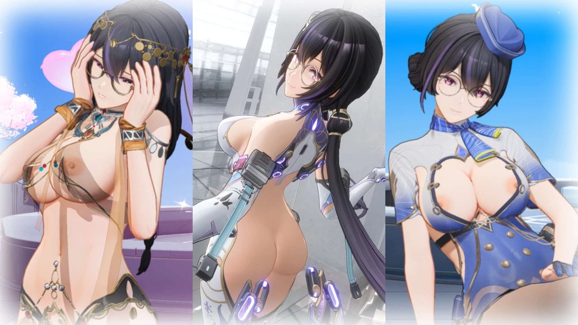 Snowbreak: Containment Zone "Сексуальная Vidya, разные варианты скинов"