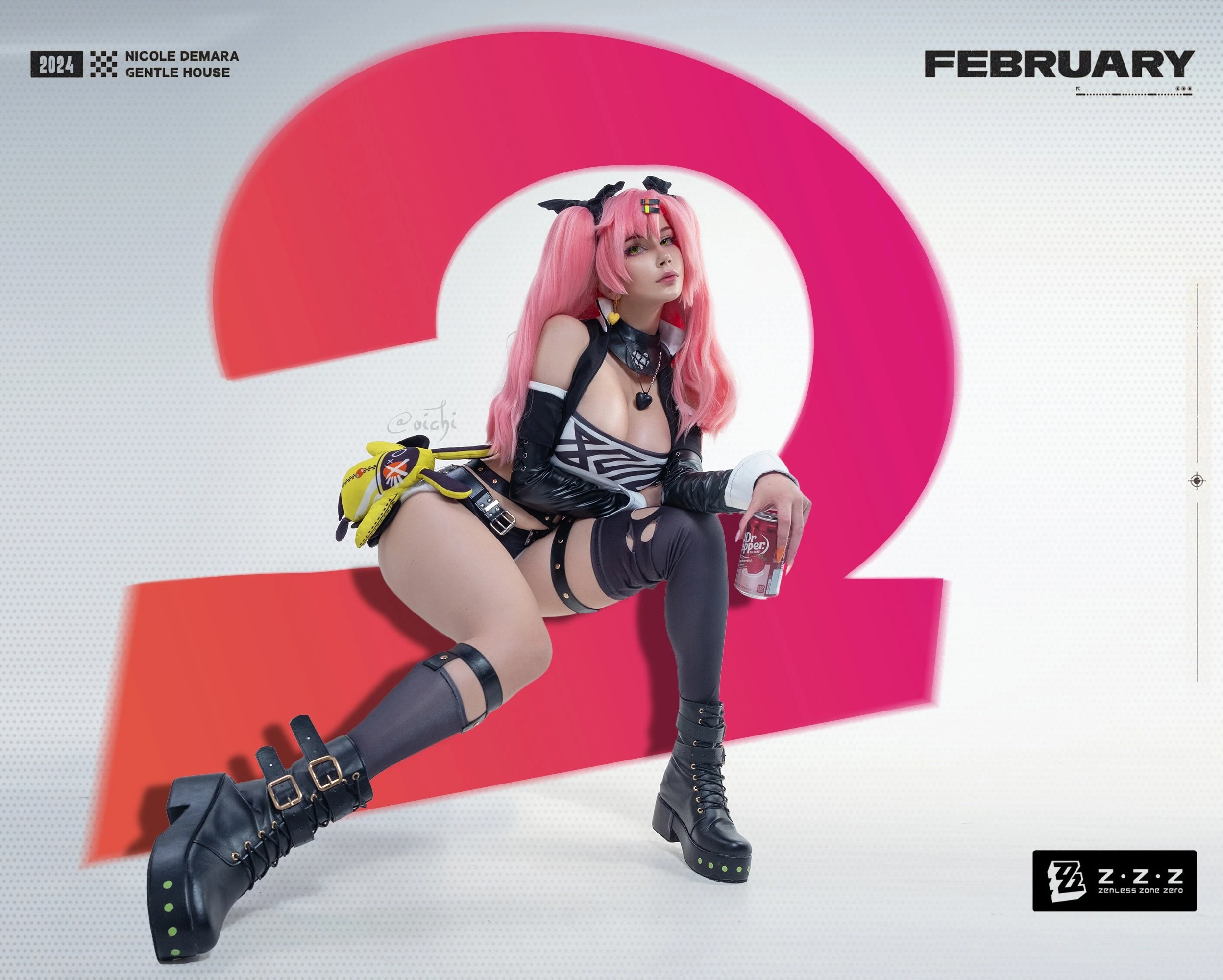 Косплей Николь из Zenless Zone Zero от Oichi