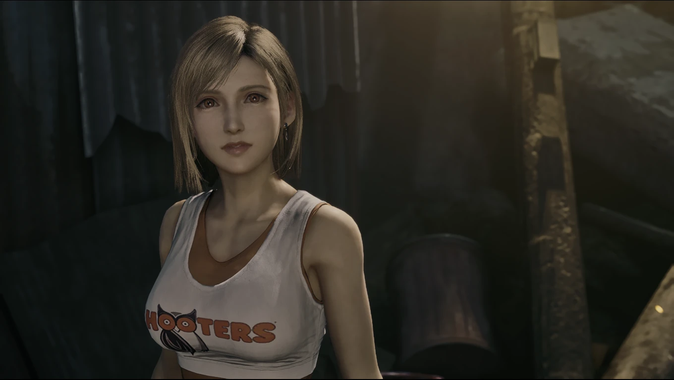 Final Fantasy 7 Remake "Тифа официантка Hooters"