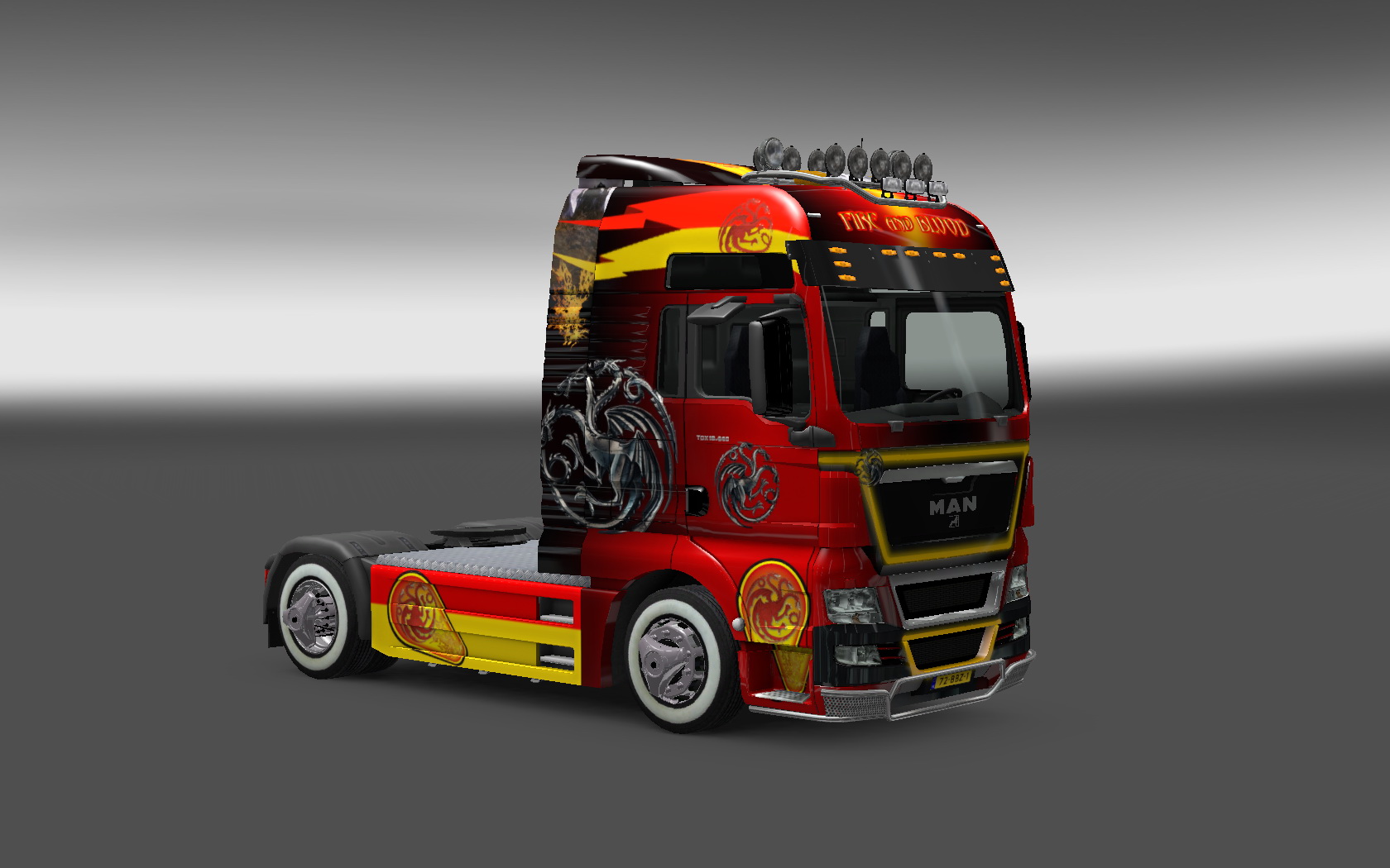 ETS 2 "Скин для MAN - Game of Thrones - Targaryen"