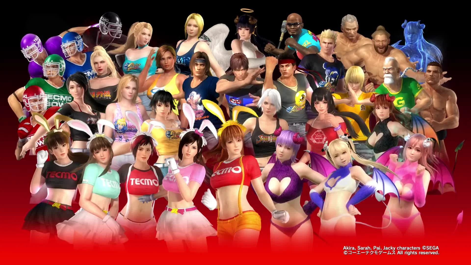 Dead or Alive 5: Last Round - Костюмы, созданные в честь 50-летней Tecmo