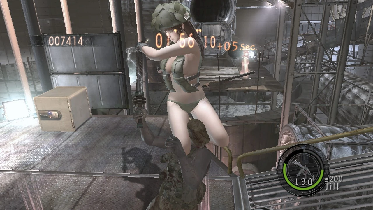 Resident Evil 5 "Phase 4 в военном бикини из Dead or Alive 5"