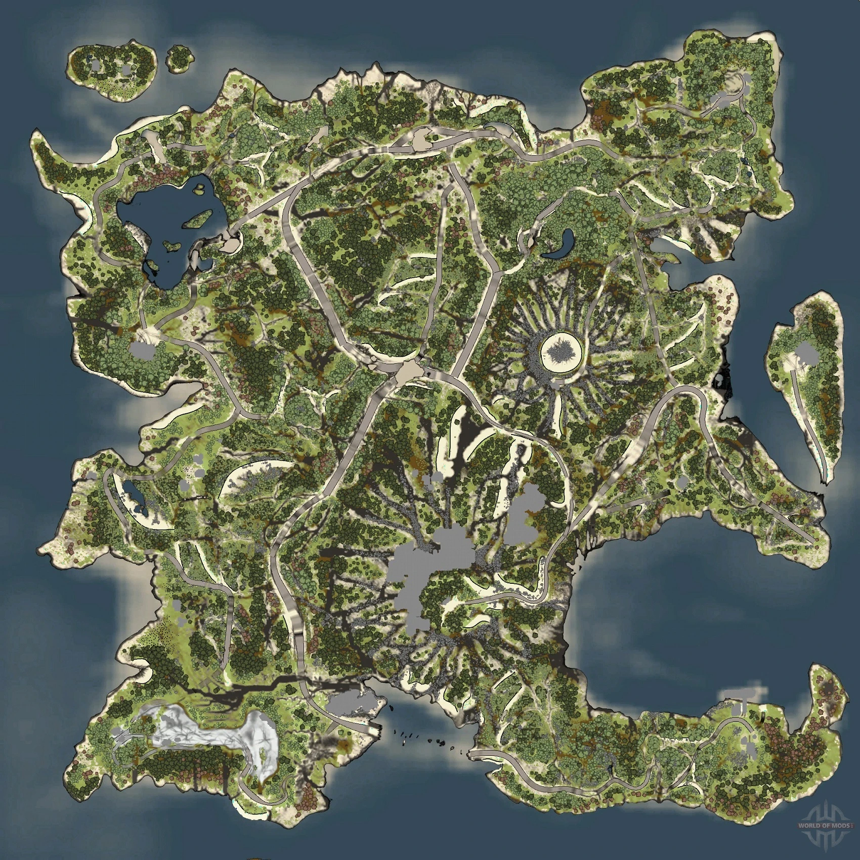 Spintires - Карты - Вулкан