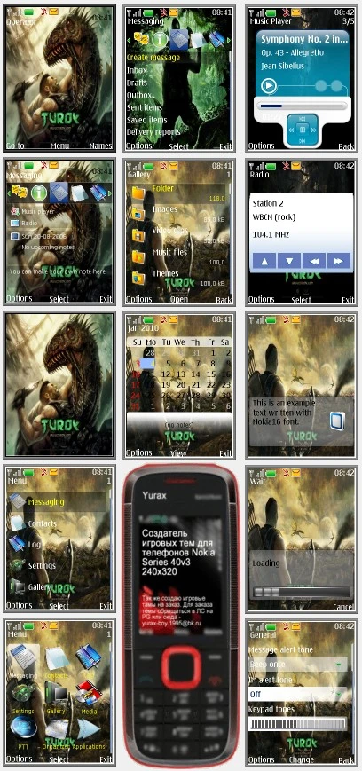 Turok "Theme for Nokia s40 240x320" by Yurax