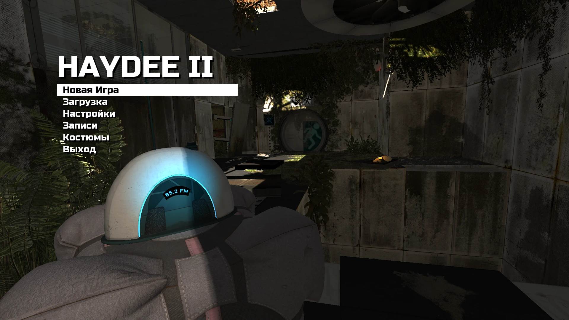 Haydee 2 "Главное меню в стиле Portal"