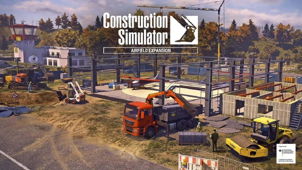 Construction Simulator получит дополнение про строительство аэродрома в конце июня