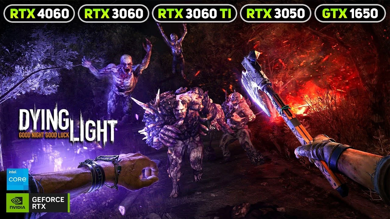 Dying Light Retouched - Тест производительности на RTX 4060, 3060TI, 3060, 3050 и GTX 1650