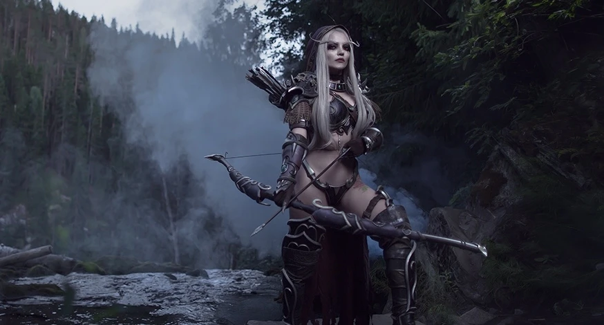 Косплей Сильваны из World of Warcraft