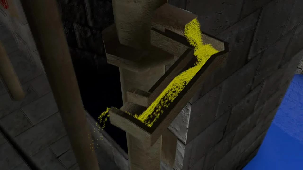 Смоделированная в cinema 4d локация из игры prince of persia warrior within