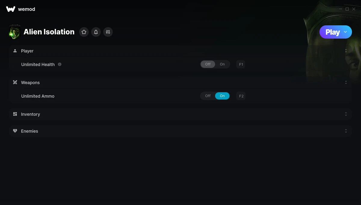 Alien: Isolation "Трейнер +5" [UPD: 23.07.2025] {STiNGERR / WeMod}