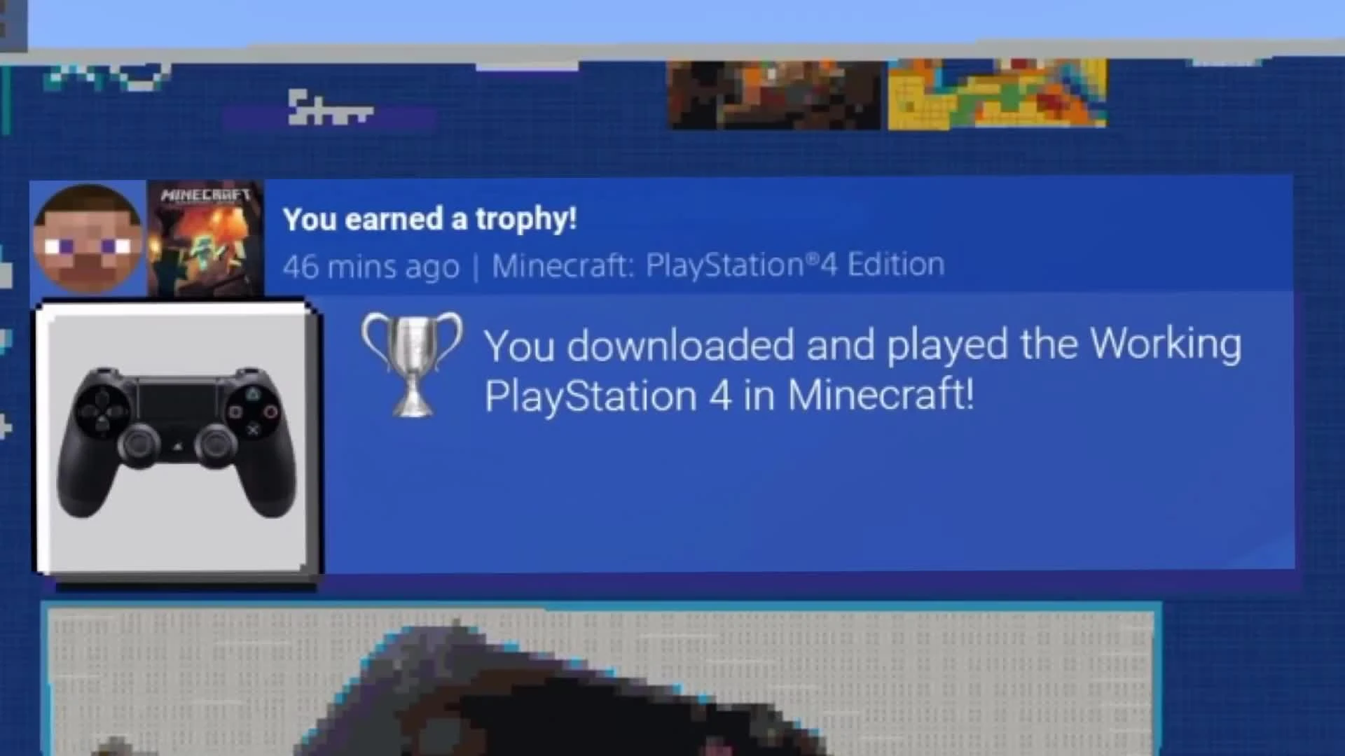 В Minecraft создали работающую консоль PS4