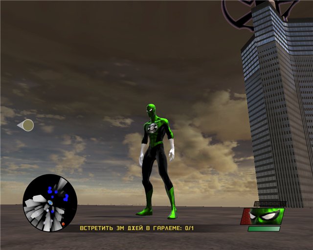 Spider-Man: WOS "костюм зеленого фонаря"