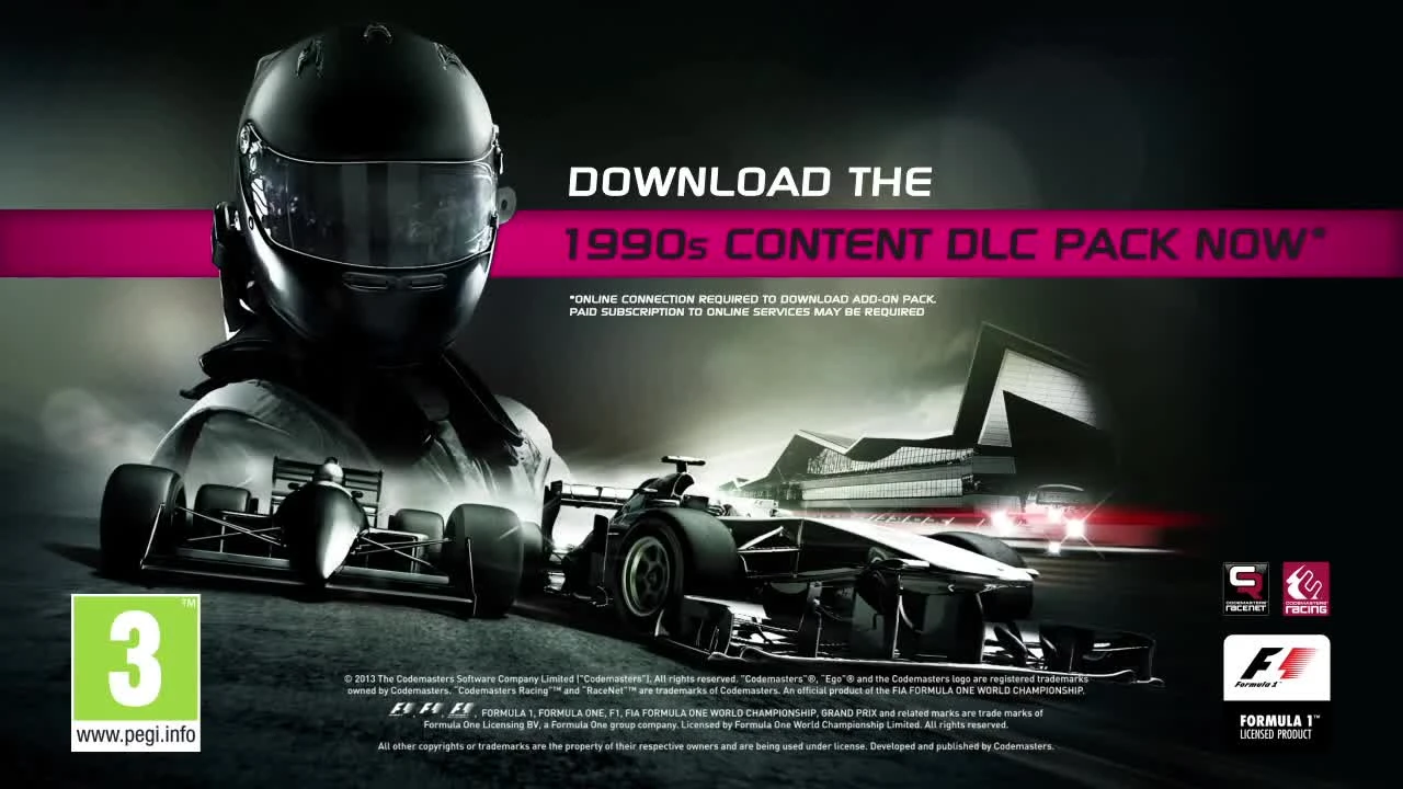 F1 2013 "Трейлер F1 Classics: 1990s Content Pack"