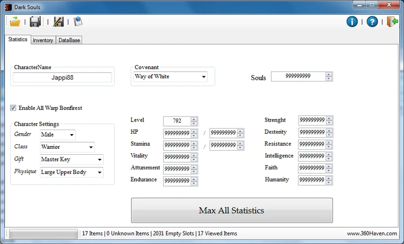 Dark Souls: Редактор сохранений (Save editor) [3.0.7.0]