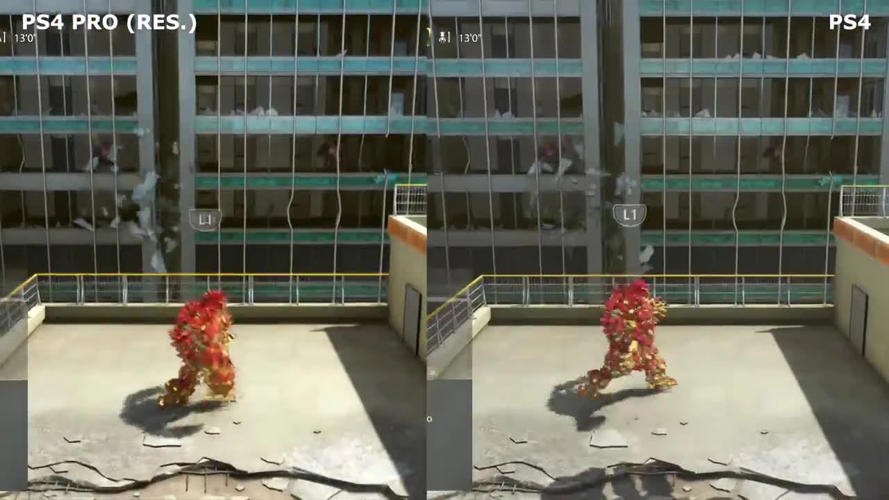 KNACK 2 "ps4 pro и ps4 графическое сравнение"