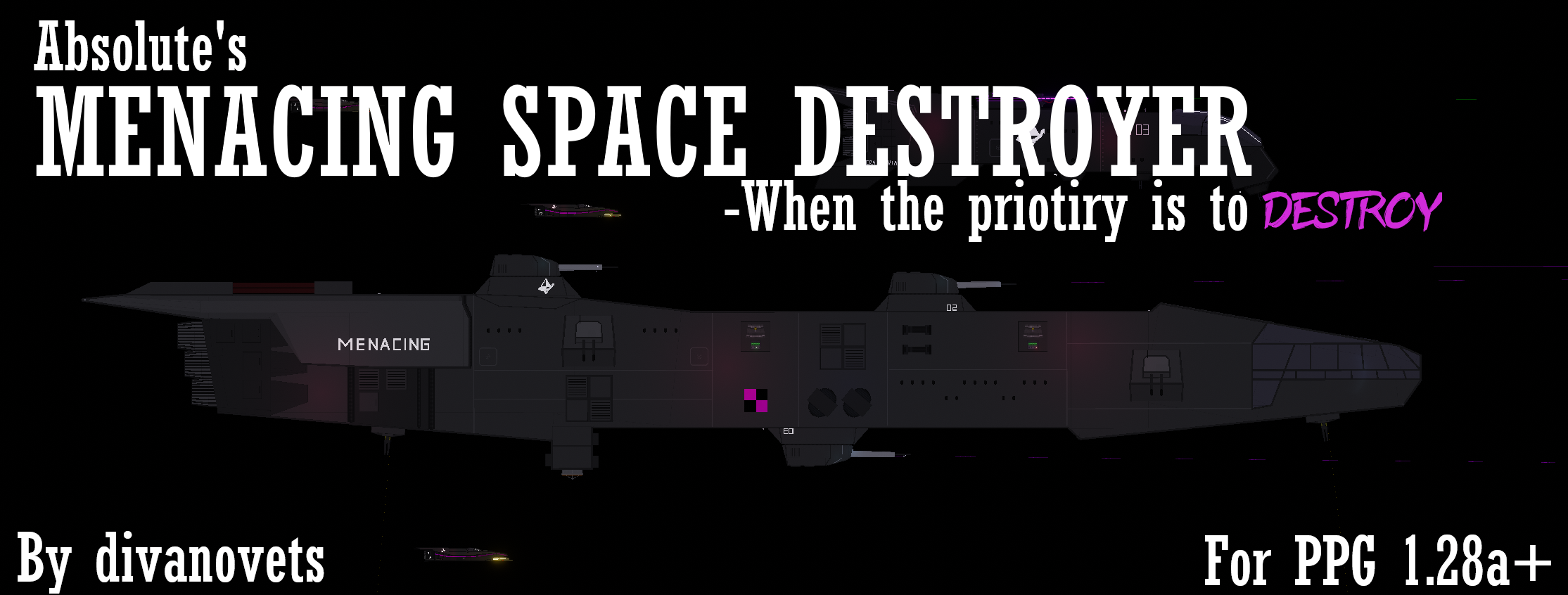 People Playground "Космический эсминец Абсолюта Menacing" [1.28a+] {Divanovets}