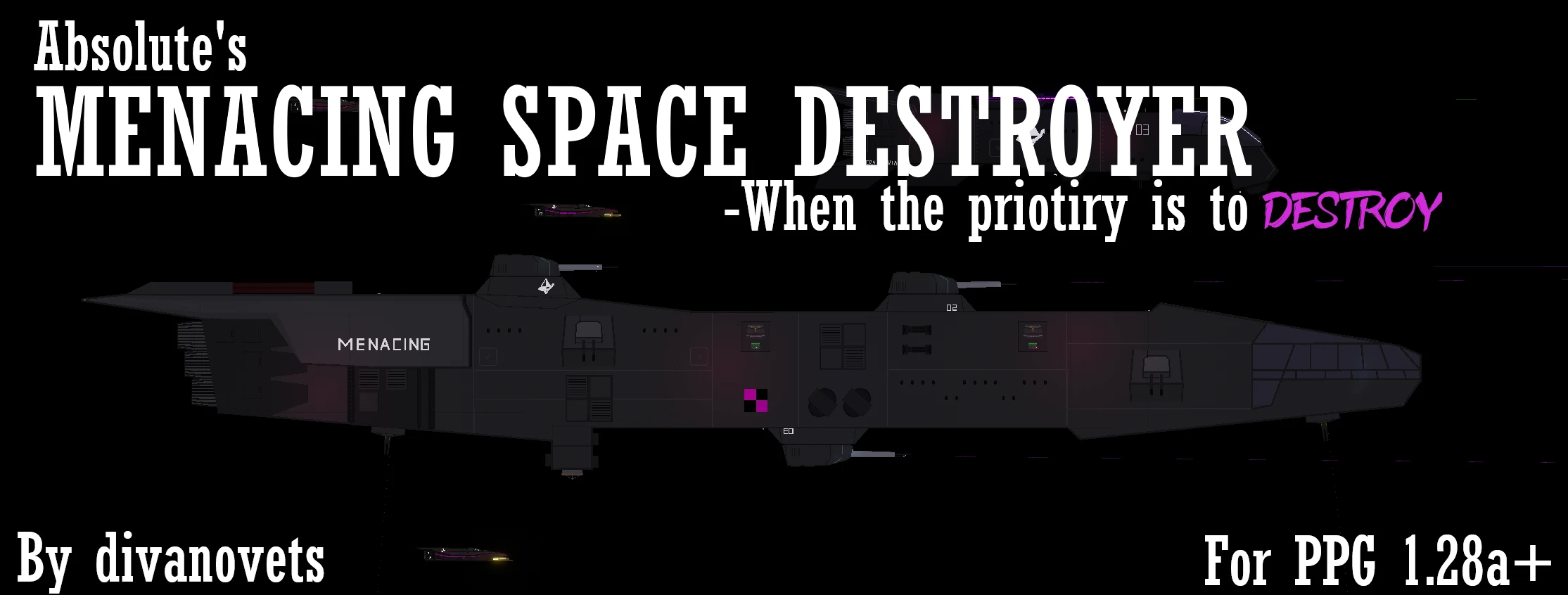 People Playground "Космический эсминец Абсолюта Menacing" [1.28a+] {Divanovets}