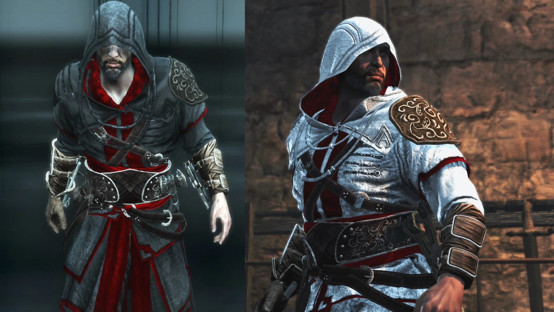 Assassin's Creed: Revelations "Костюм Ментора ассасинов в двух цветах(retexture TEXMOD)"