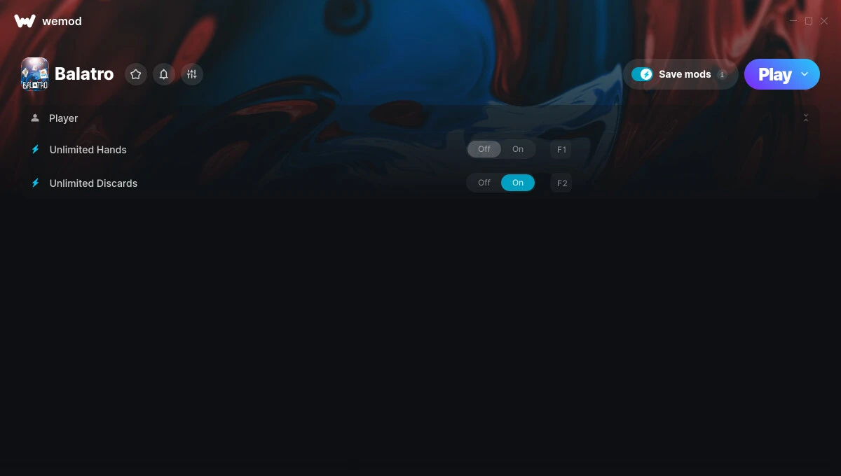 Balatro "Трейнер +2" [UPD: 09.03.2025] {MrAntiFun / WeMod}