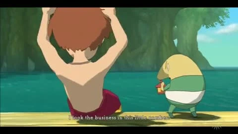 Ni No Kuni: Wrath of the White Witch - "Эстер идет плавать!" геймплей