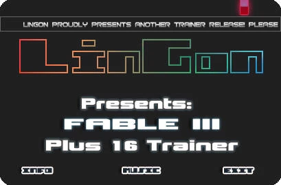 Fable 3: Трейнер/Trainer (+16) [1.1.1.3] {LinGon}