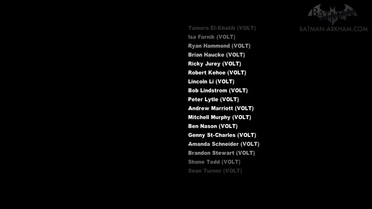 Batman Return to Arkham City - Финальные титры