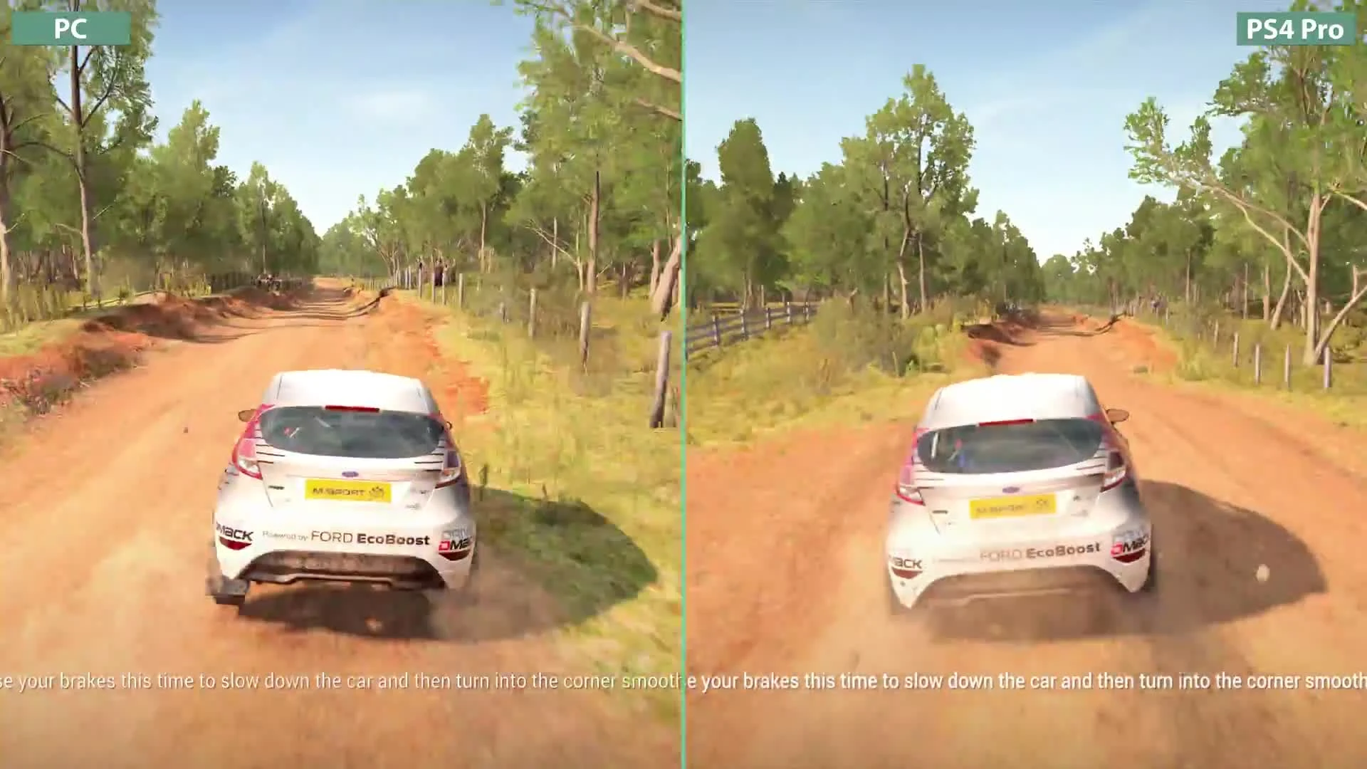 DiRT 4 - Сравнение PC vs. PS4 Pro 4K UHD (Candyland)