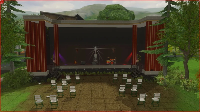 The Sims 2 ''Лот-сцена и объекты для сцены''