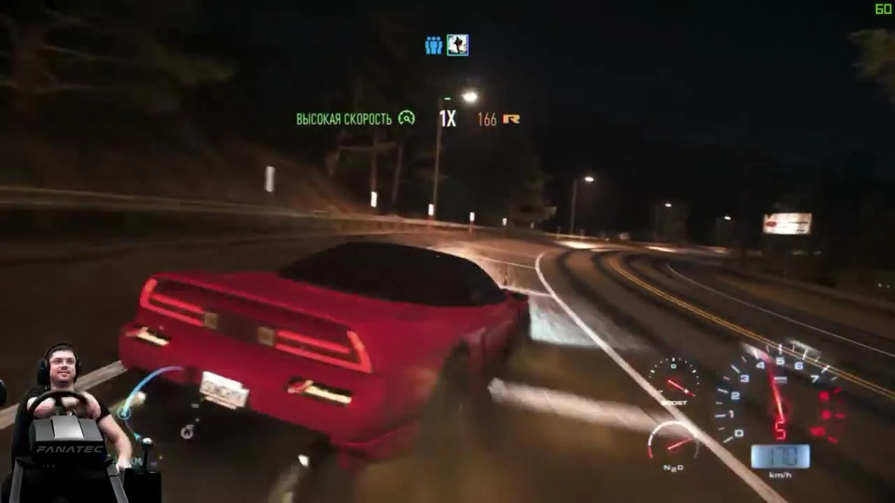 Престижные гонки на лучшем суперкаре Японии 90x - Honda NSX - NFS 2015/2016 на руле Fanatec CSL Elite