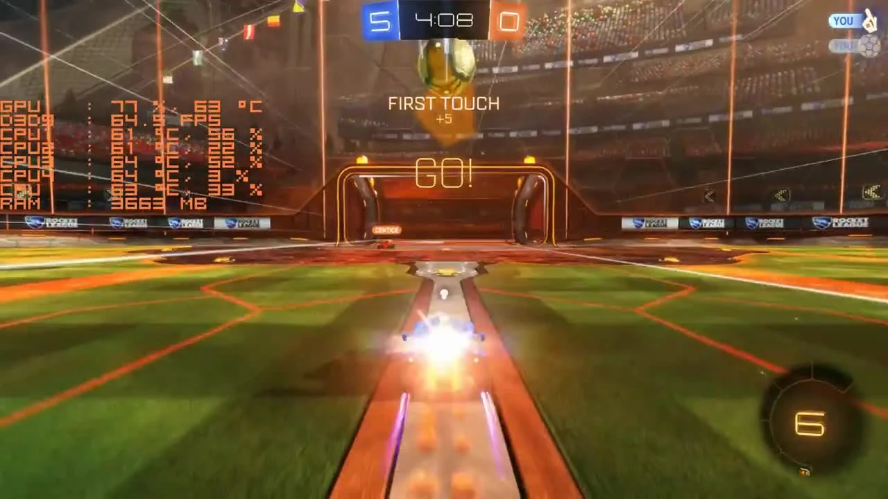 Rocket League "GTX 1050 ti - Pentium G4560 - 8GB RAM"