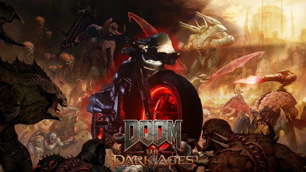 Bethesda представила мотоцикл Harley-Davidson в стиле Doom: The Dark Ages