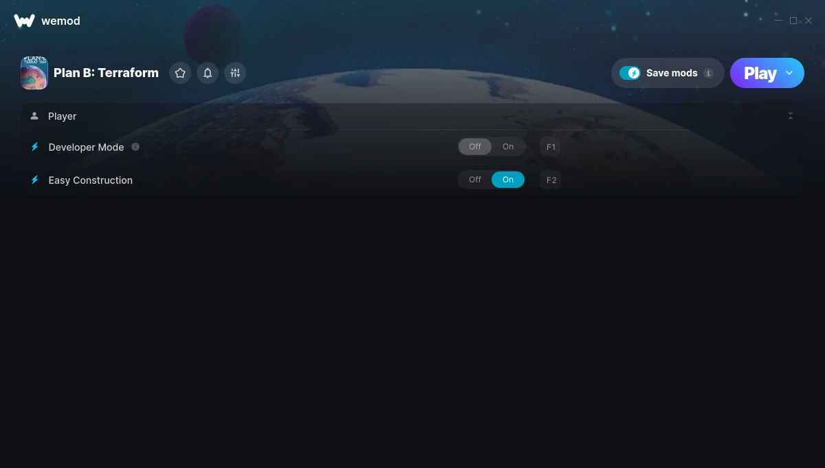 Plan B: Terraform "Трейнер +2" [UPD: 11.01.2025] {MrAntiFun / WeMod}