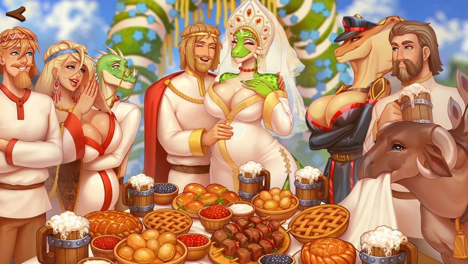 В Steam состоялся релиз русской визуальной новеллы для взрослых "Русы не против Ящерок 2"