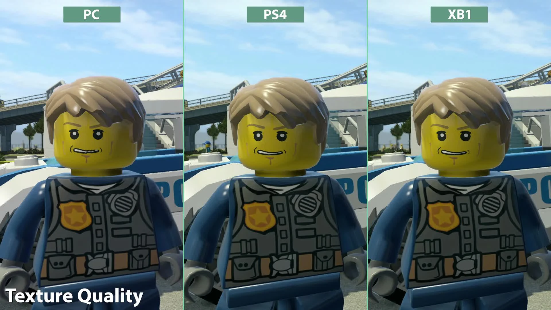 LEGO City Undercover - Сравнение PC vs. PS4 vs. Xbox One (Candyland)