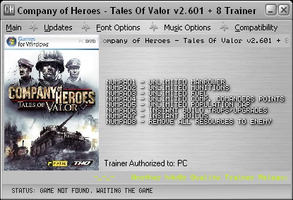 Company of Heroes: Tales Of Valor: Трейнер (+8 Fixed) [2.601 ]