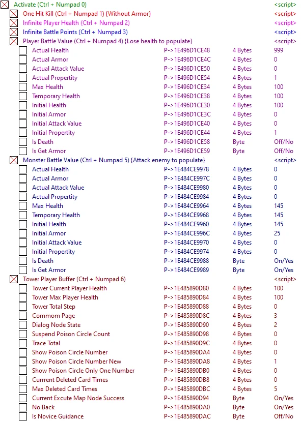 Shadowplay: Metropolis Foe: Таблица для Cheat Engine [1.0.0] {ndck76}