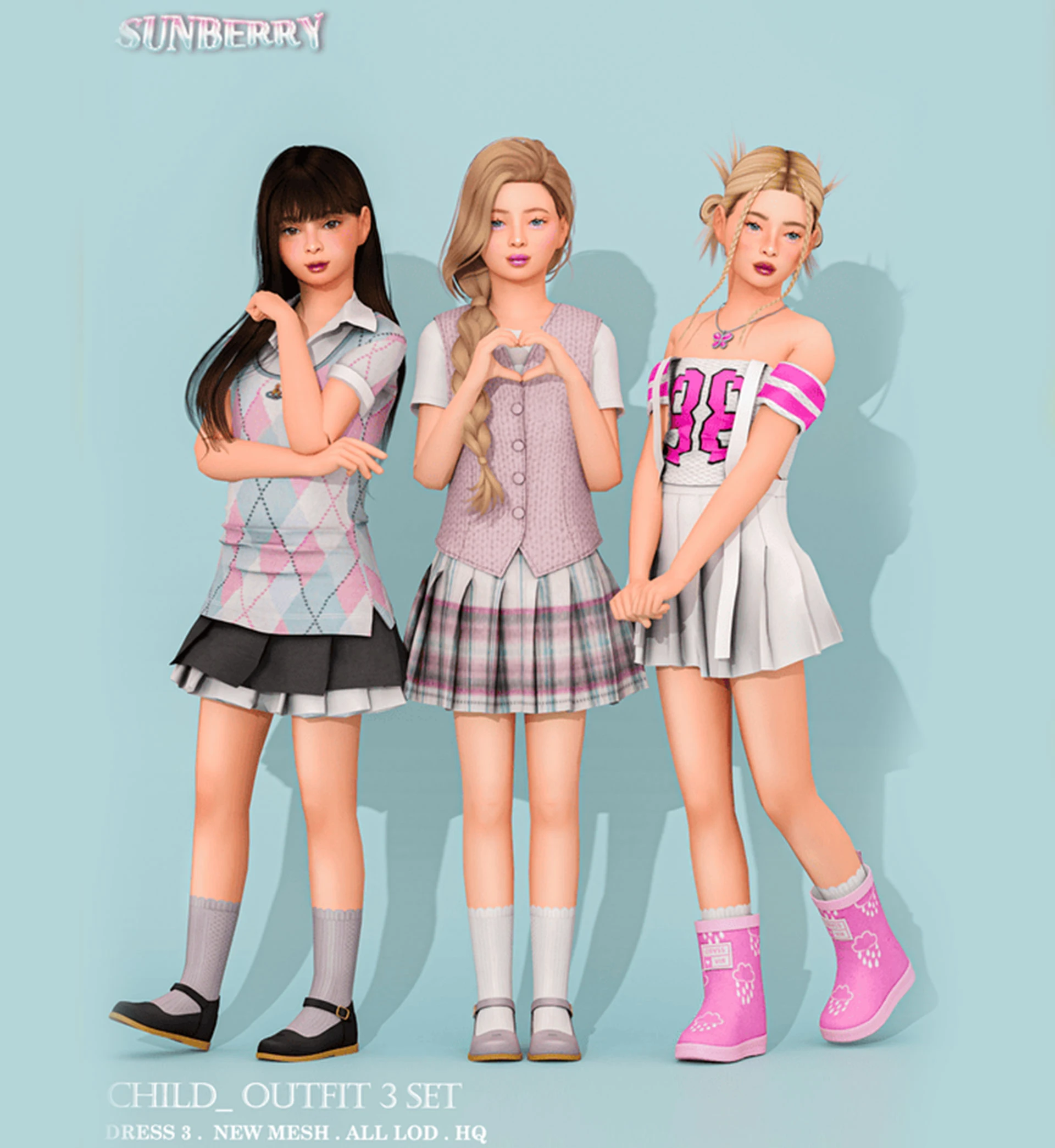 The Sims 4 "Сборка модов - набор одежды для девочек подростков"