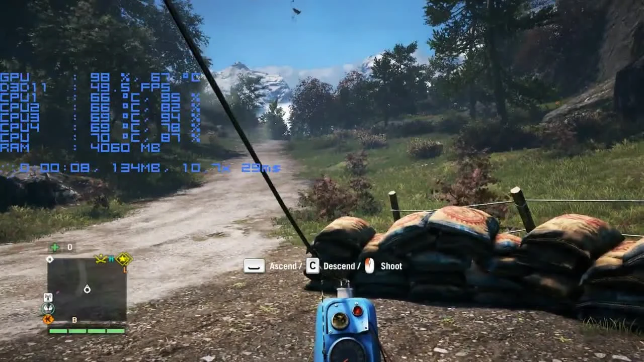 Far Cry 4 - GTX 1050 ti - Pentium G4560 - 8GB RAM