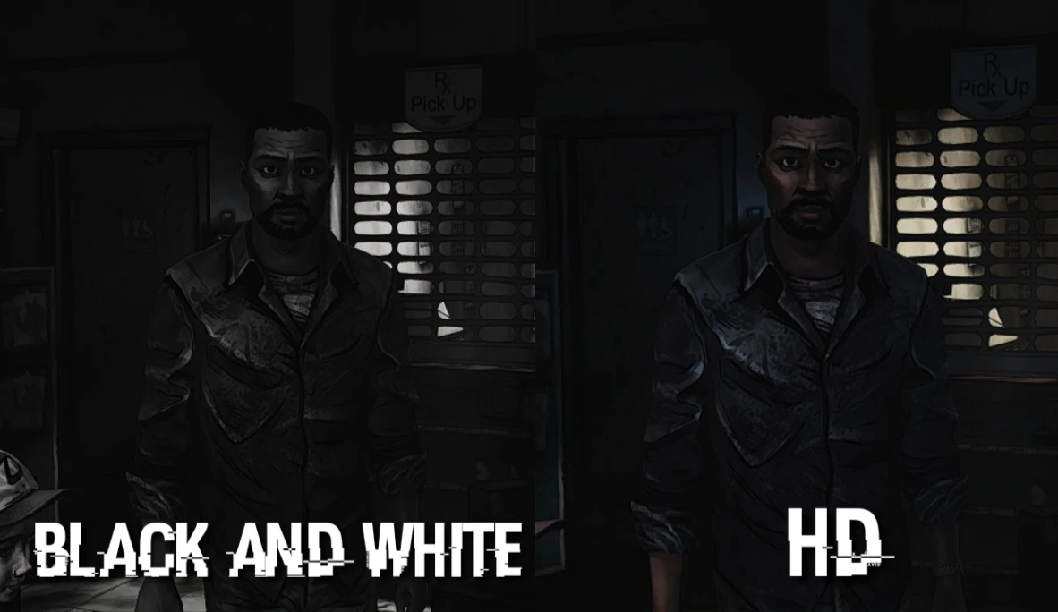 The Walking Dead: The Game "Чёрно-белая + HD графика"