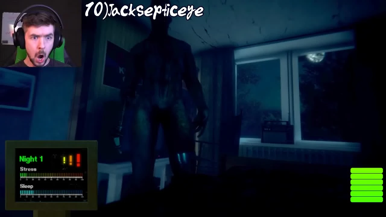 "Реакции летсплейщиков" на монстра из Try To Fall Asleep