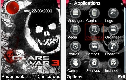 Gears of War 3 "Nokia 240x320 theme"