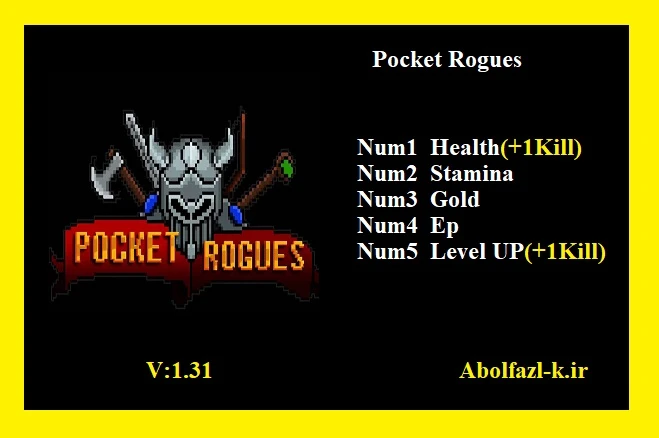 Pocket Rogues: Трейнер/Trainer (+5) [1.31] {Abolfazl.k}