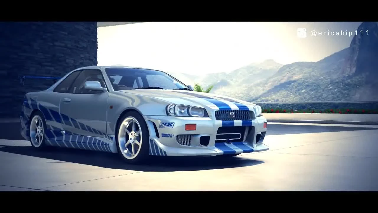 Forza Motorsport 6 "Тачки Брайана О'Коннора из форсажа - Nissan SKYLINE GT-R (R34) против Toyota SUPRA | Drag Race"