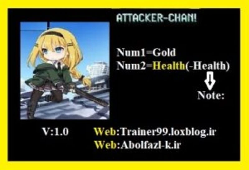 Attacker Chan "Трейнер +2" [1.0] {Abolfazl.k}