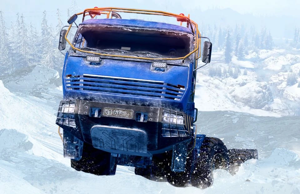 SnowRunner "Azov 42-20 Antarctic - Устойчивость к опрокидыванию"