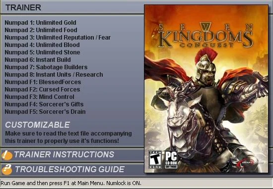 Seven Kingdoms:Conquest: Трейнер (+11)[1.0]