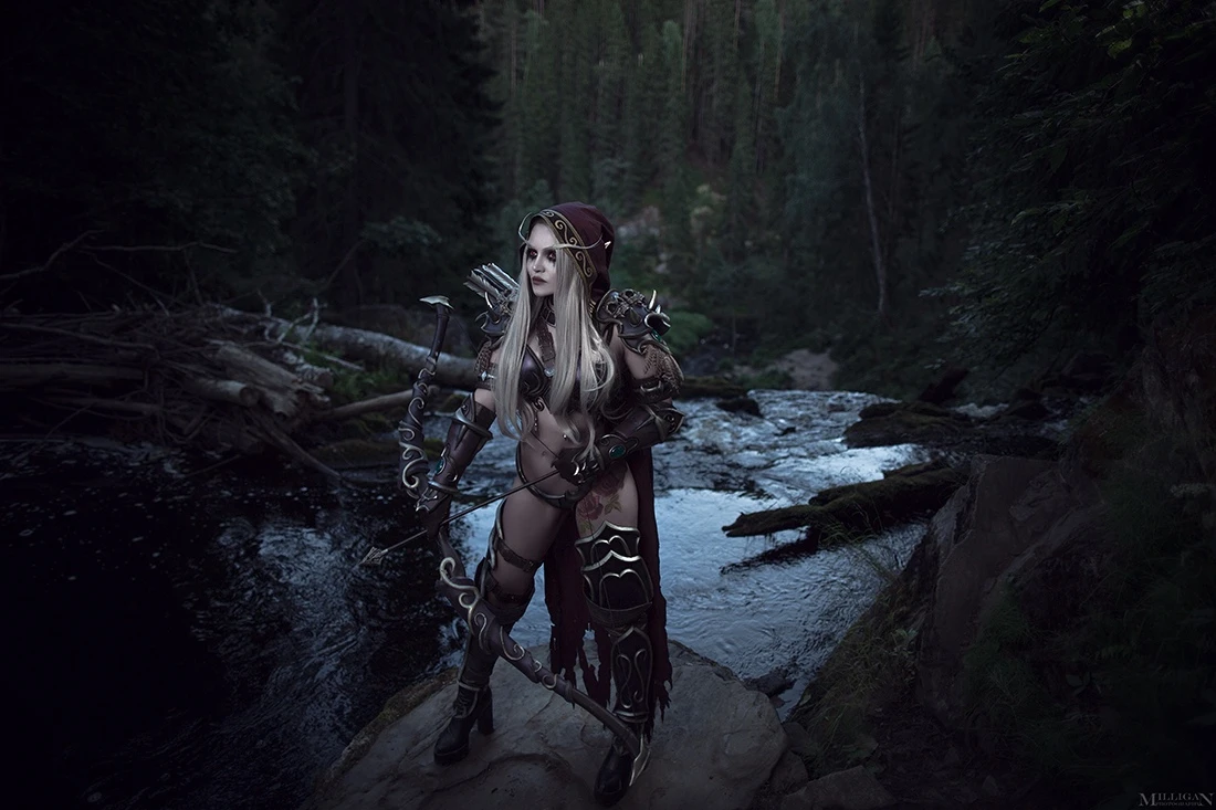 Тёмная Госпожа - косплей на Сильвану Ветрокрылую из World of Warcraft